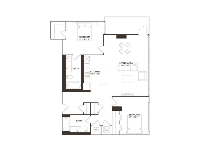 Floorplan - 8001 Woodmont