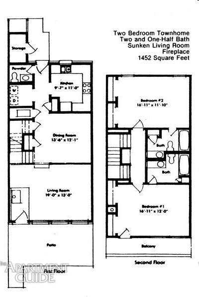 2BR/2.5BA - Carrington Townhomes