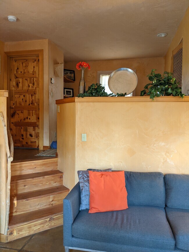 Living & above - Bath door & Bedroom behind storage wall - 1965 NW 2nd St