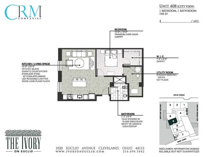 Floorplan - The Ivory on Euclid