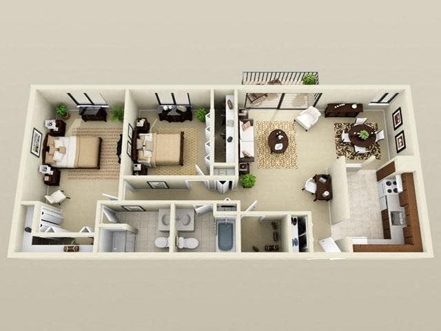 Floorplan - Maple Place Apartments
