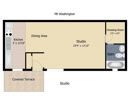 Floorplan - Mt Washington Apartments