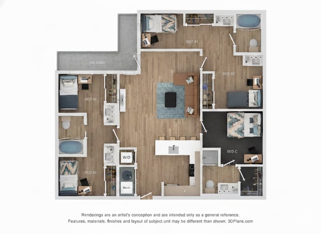3BR/3BA - C4 - Lumen on Ninth
