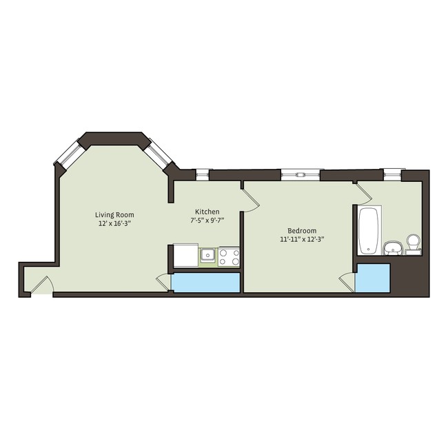 Floorplan - 5474-5480 S. Hyde Park Boulevard
