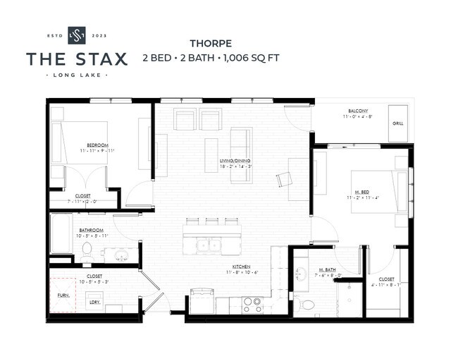 Floorplan - The Stax of Long Lake