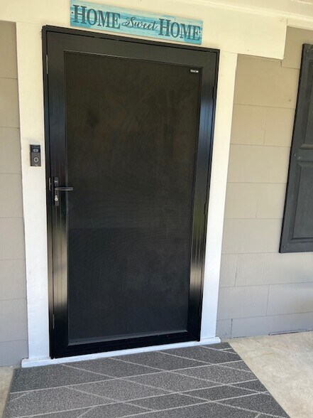 New security screen door - 22025 Galvez St