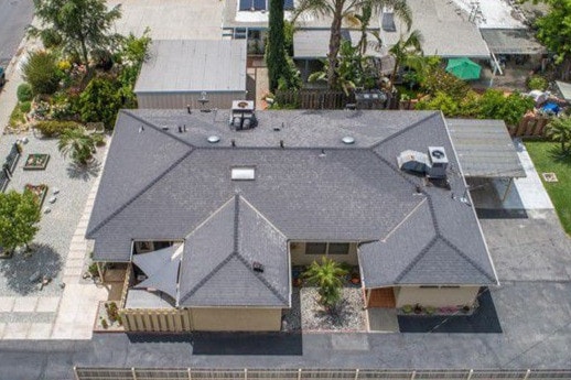 Aerial-facing south - 909 N Santa Anita Ave