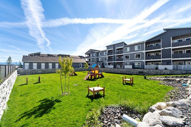Dog park and climbing structures - The Residence at Corbin Crossing