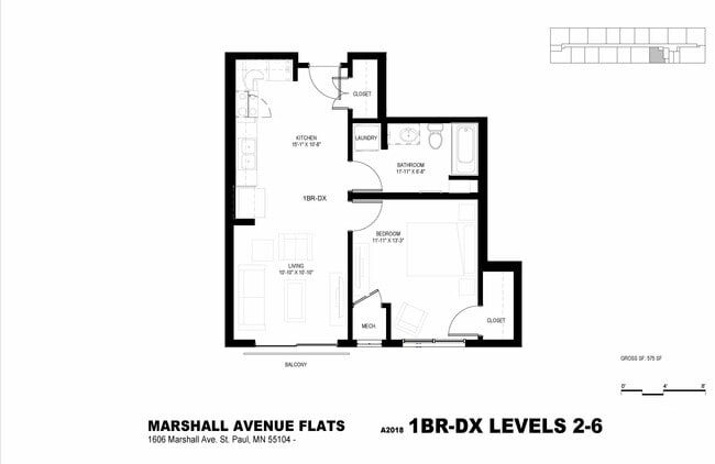 Floorplan - Marshall Avenue Flats