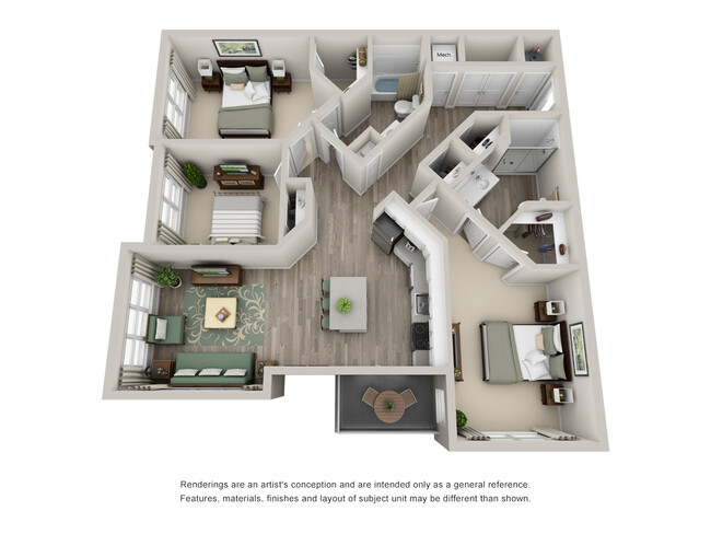 Floorplan - Jefferson Place Apartments