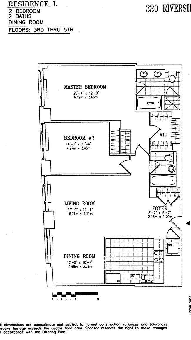 Floor Plan - 220 Riverside Blvd