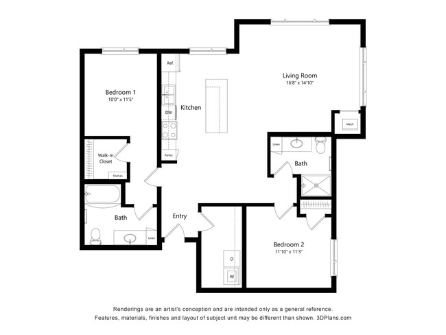 Floorplan - Sonder Point 50+ Apartments