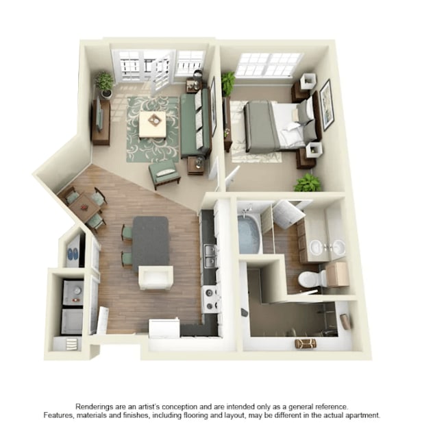 Floorplan - Villas at Katy Trail Apartments