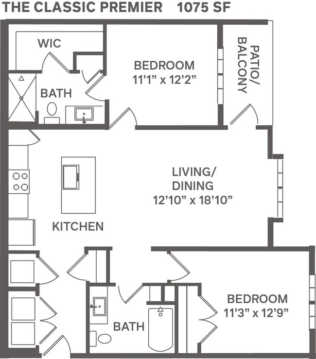 Floorplan - The Garrison Luxury Apartments
