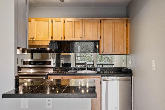 Building Photo - $500 off! Spacious 1-bdrm/1-bath condo in quiet neighborhood. Balcony, 2 parking spaces, fireplac...