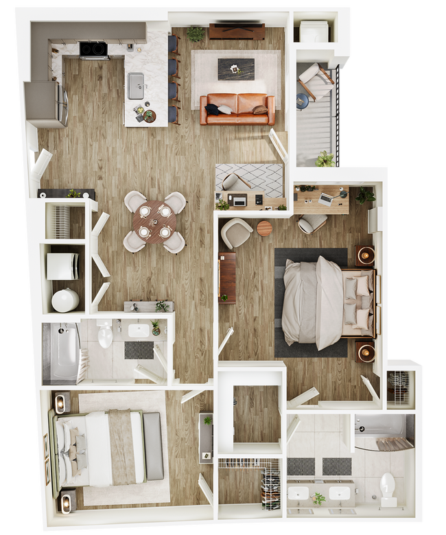 Floorplan - The Seventeen Hundred on East