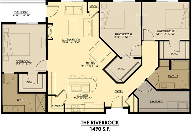 Riverrock Floorplan - Stone West Village Phase 1 & 2