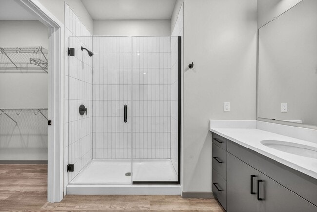 Bathroom with walk-in shower - The Guild