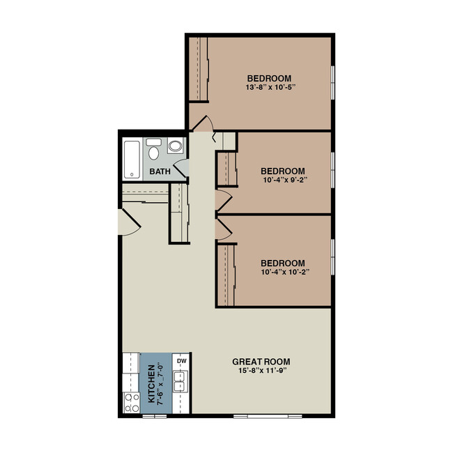 Floorplan - Lincoln Square Apartments