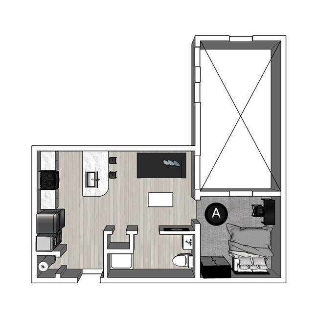 Lux North, 1BR_1BA - The Lux and Lofts