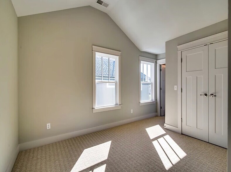 Bedroom 2 upstairs now has hardwood and painted Comfort Gray - 710 Buchanan St