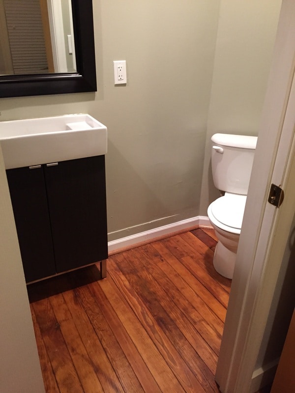 Bathroom for first floor west facing bedroom - 519 North Washington Street