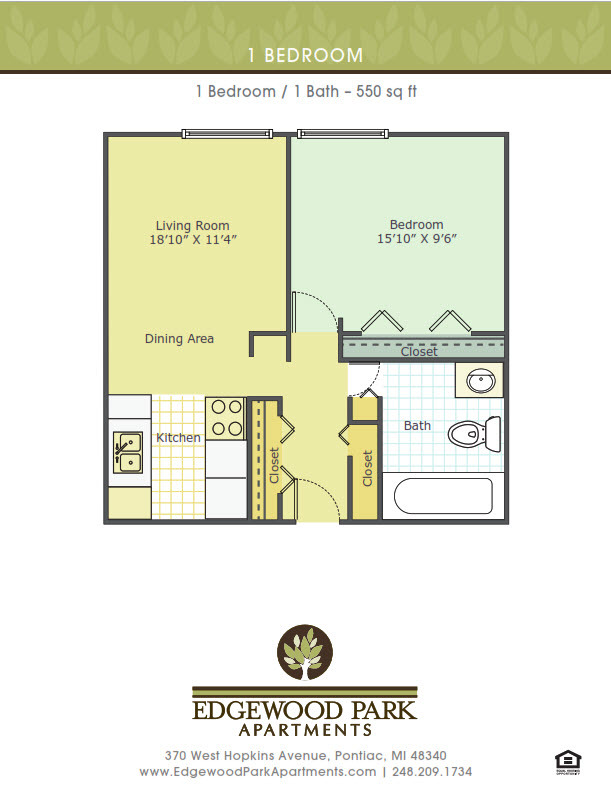 Floorplan - Edgewood Park Apartments