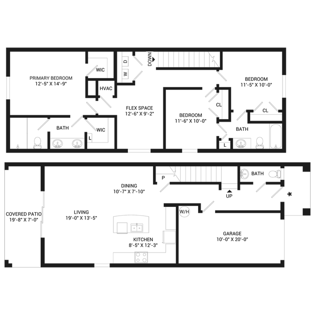 Floorplan - Copper Creek North Townhomes
