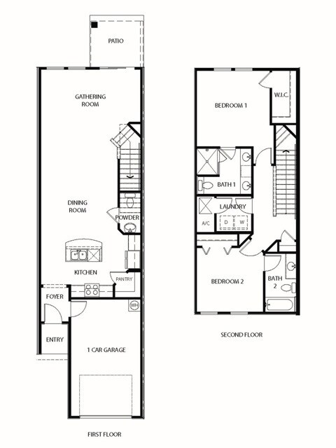 Wesley Floor Plan - Equinox West Townhomes