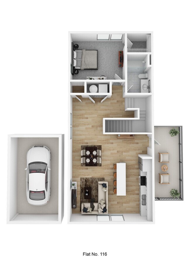 Flat No. 116 - Market and Main-min - Market & Main