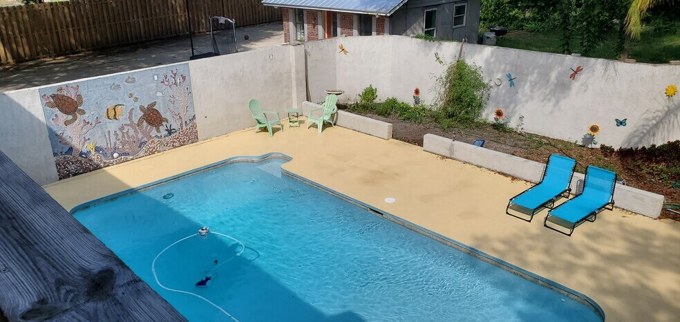 view of pool from your deck - 6542 Sherry Ln
