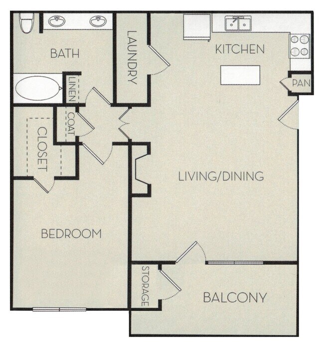 Floorplan - Pavilion Apartments at Inwood Village