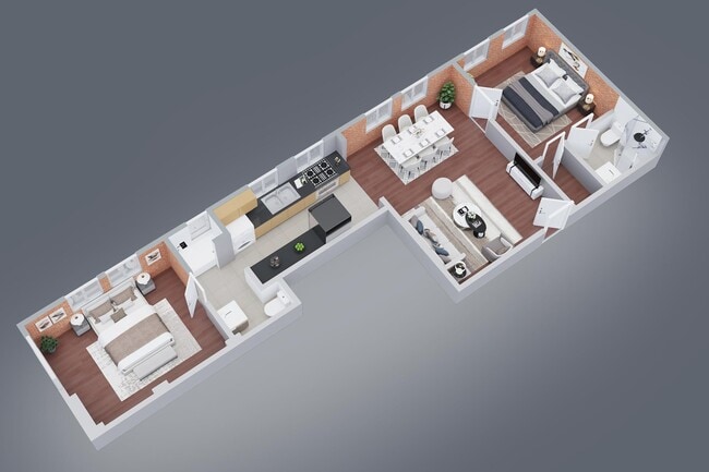 Floorplan - Brookmore Apartments
