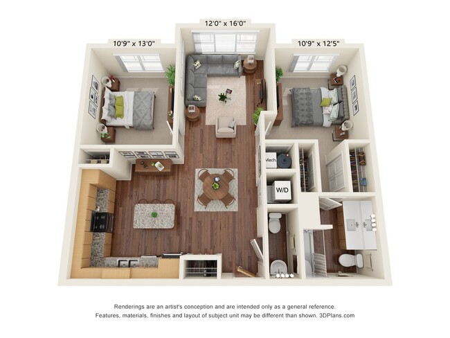 Floorplan - Grayson Ridge 55+ Apartments