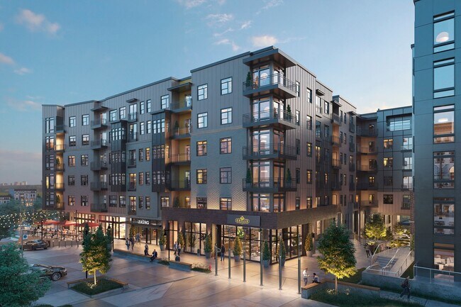 Onsite retail and dining featuring Barcelona Wine Bar, Six Feet Under Pub & Fish House, O-Ku, Lululemon, Anthropologie, and Three Coffee Shops. - Windsor Interlock