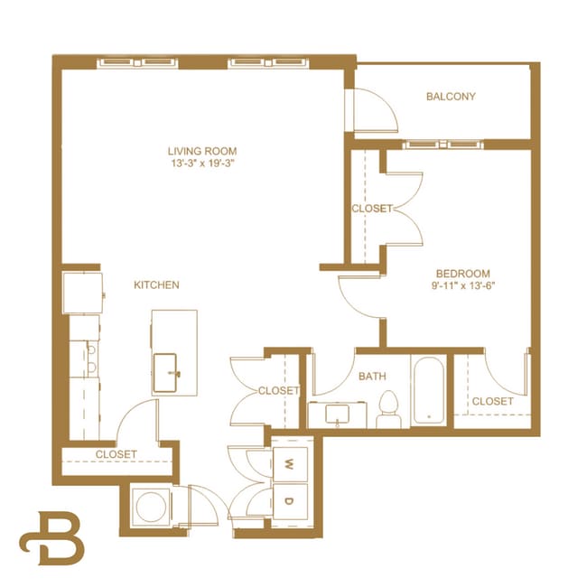 Floorplan - The Birney at Westhampton