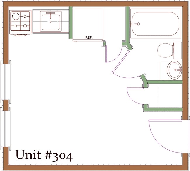 Floor Plan Unit 304 - Palisade Apartments