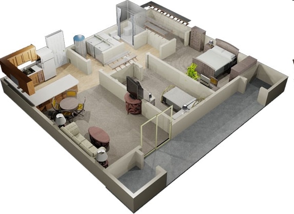 2BR/1BA - Arcadia Pointe