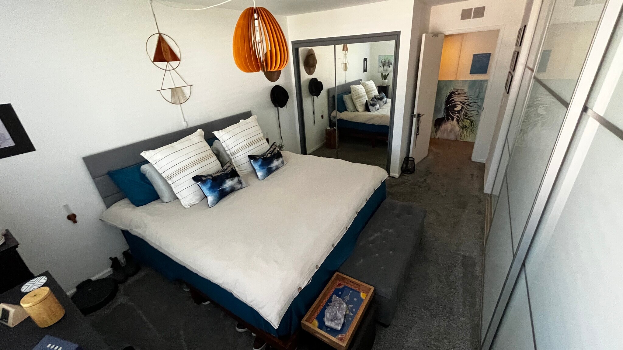 Bedroom fits a king-size bed, walk in closet - 6600 Warner Ave