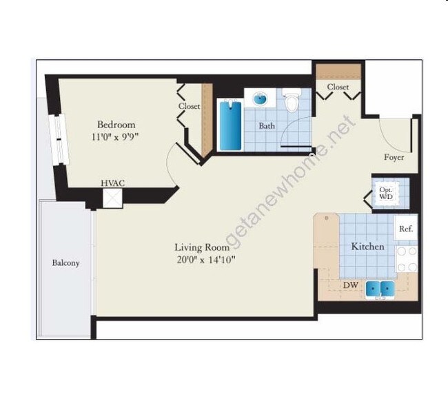 1BR/1BA - Park Alexandria Condominiums