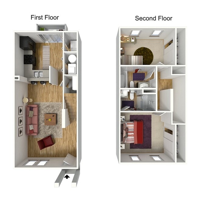 Bentley Townhouse | 1024 sq ft - The Mill at Georgetown