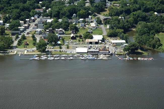 Ariel view of marina and park 1 block away - 80 Main St