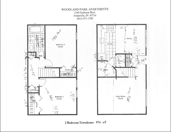 Floorplan - Woodland Park Apartments