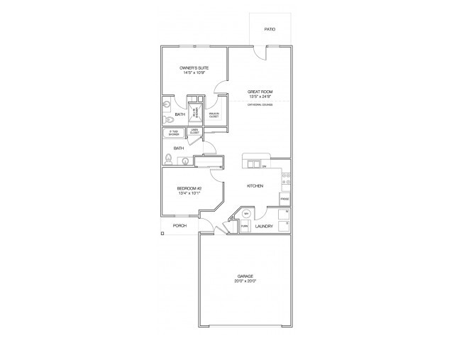 2 BR, 2 BA - The Residences at Woodside