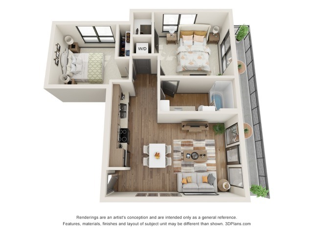 Shepard B1 Floor Plan - The Vic at Interpose