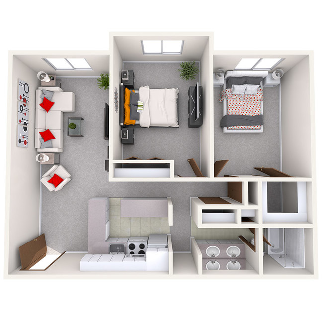 Floorplan - The Oaks Apartments