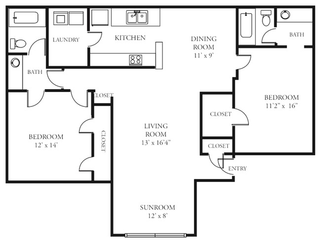 Floorplan - Hampton Arbors Condominiums