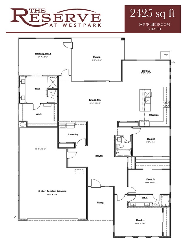 Floorplan - The Reserve at Westpark III