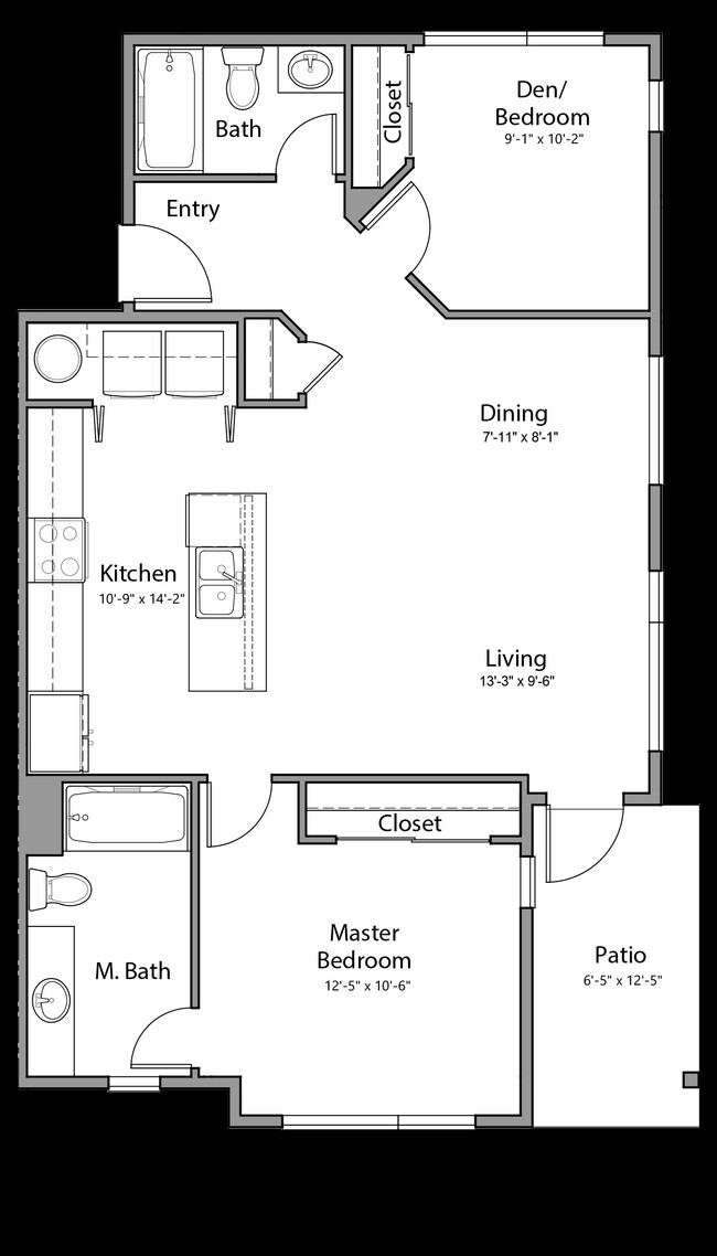 Floorplan - Northwest Terrace Apartments, Wonderful Pl...