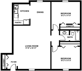 Two Bedroom E - Provincial North Apartments